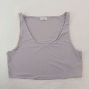 Babaton Aritzia Cropped Tank Top Pale Purple Size 2XL Stretchy Minimalist